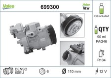 VALEO 699300 Compressor, air conditioning for MERCEDES-BENZ