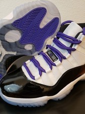 Air Jordan XI 11 Red Black Blue rope round shoe laces bred space jams concords