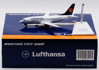 JC Wings Lufthansa Boeing 737-500 D-ABJI Diecast Model - 1/200 Scale Pre-Built Aircraft