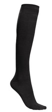 Unisex Knee High Seamless Cotton Socks Black 7-12