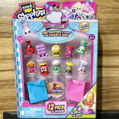 Shopkins Season 6 Chef Club 12 Pack Includes 2 Hidden In Recipe