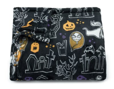 Disney THE NIGHTMARE BEFORE CHRISTMAS JACK SALLY SOFT PLUSH BLANKET THROW 60x72