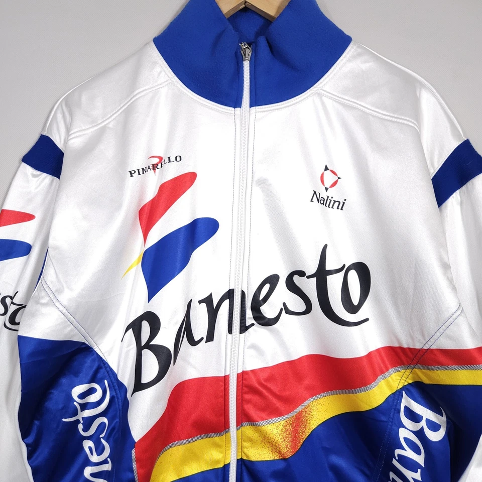 Chaqueta de ciclismo vintage Nalini Banesto forro polar para hombre talla 6/XL-XXL Foto 4 de 4