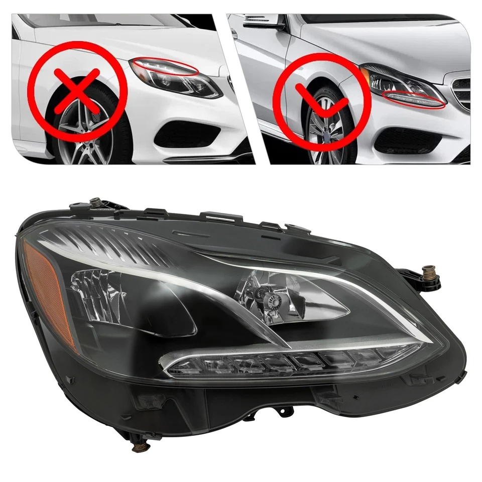For Mercedes-Benz E-Class W212 2014 2015 2016  LED Headlight Headlamp Right Side - Image 2 of 4