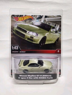 New Hot Wheels Premium 2024 Nissan Skyline GT-R BNR 34  1:43 Scale Brand New