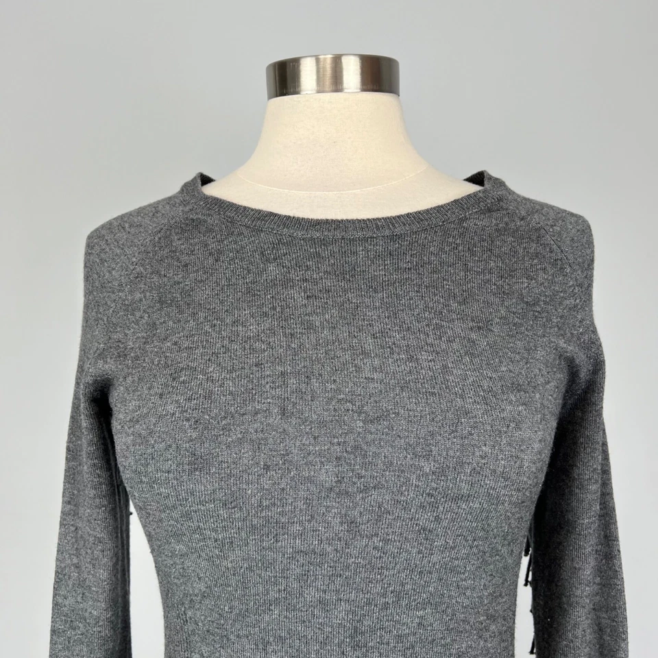 Vestido Yoana Baraschi Mujer Cuervo Flecos Gris Carbón Suéter Talla Mediana Foto 3 de 4