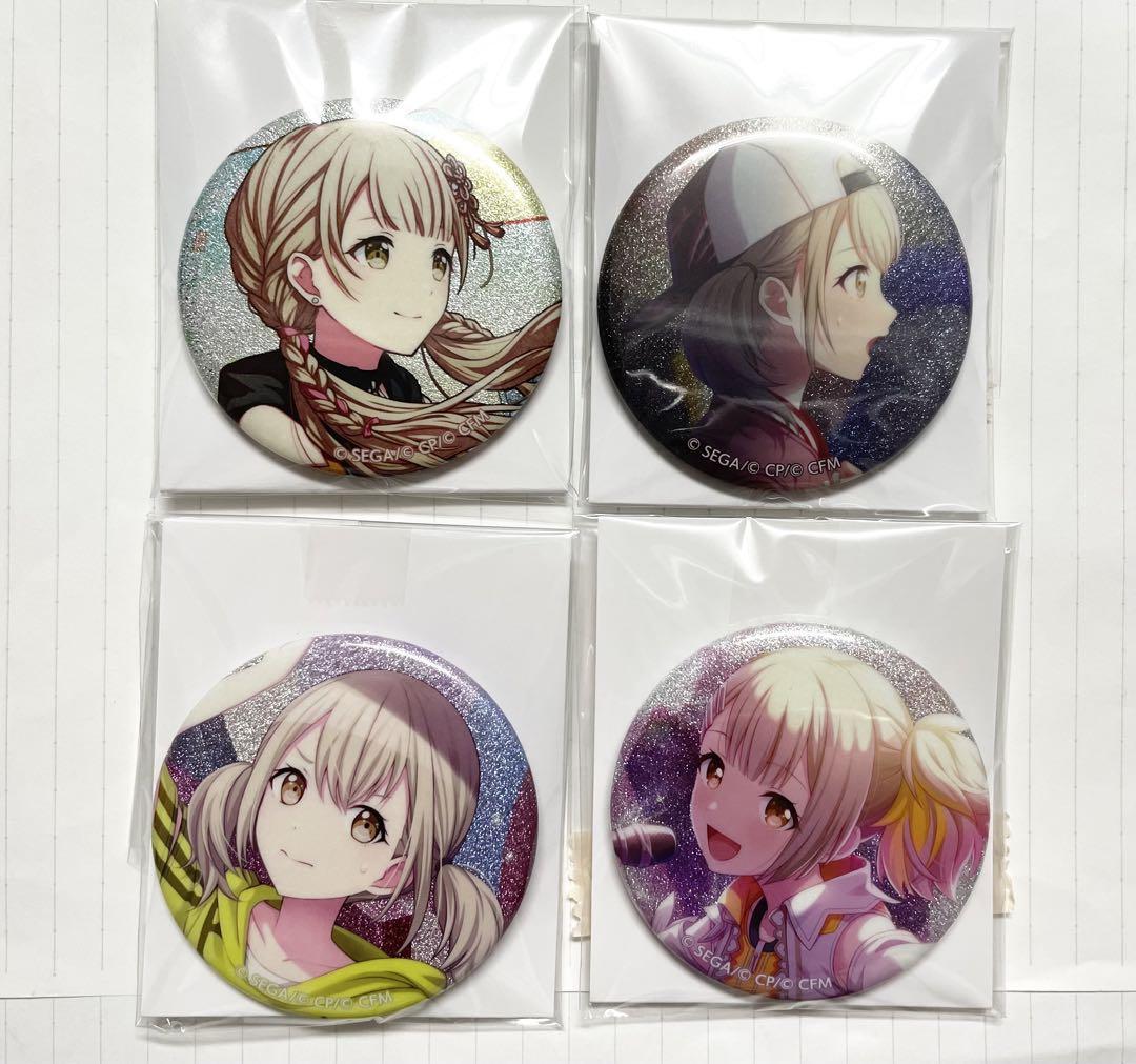 Project Sekai Azusawa Kohane Glitter Badge Set of 4 New Colorful