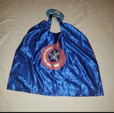 Captain America Kids Size Blue Cape and Mask