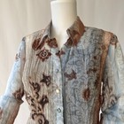 BiBa wunderschöne Bluse Gr. EU 36/ S, Crash, bügelfrei, Glitzer, Neuwertig! Top!