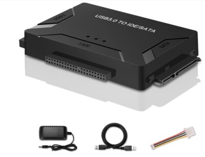 USB 3.0 to SATA IDE Adapter, Hard Drive Reader External Ultra Recovery Converter