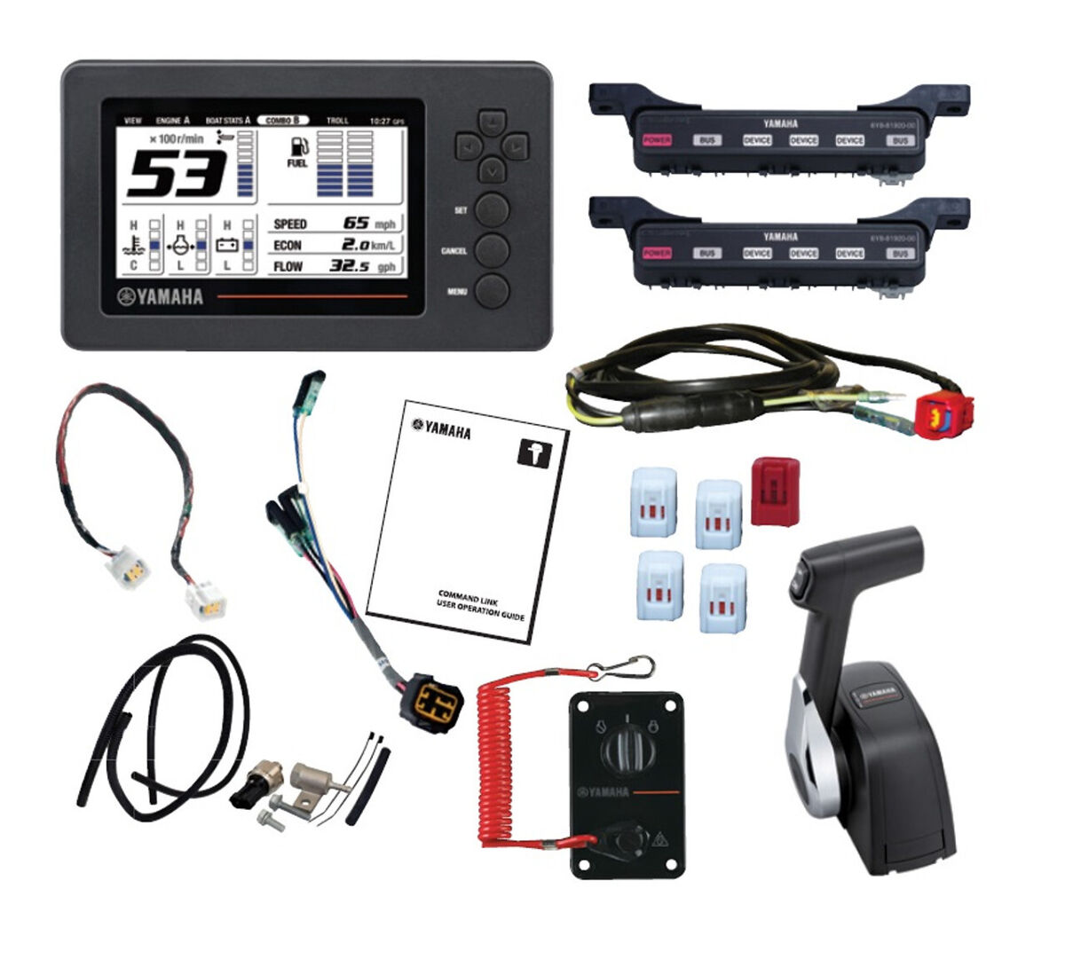 Yamaha Command Link Single Engine 6YC Display Kit w/704 Ctrl Box 6YC-0E83C-10-00 Yamaha Command Link Single Engine 6YC Display Kit w/704 Ctrl Box 6YC-0E83C-10-00