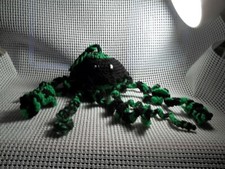 Jellyfish green black NEW jelly fish toy prop Handmade Crochet MADE IN USA