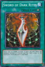 1X NM Sword of Dark Rites - GLD4-EN042 - Common Gold Series 4: Pyramid Edition 