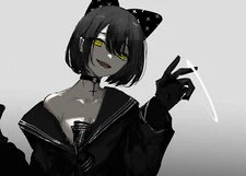 Anime girls shark Playmat Game Mat Desk