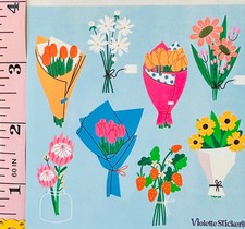 Violette Stickers Flowers Bouquet Crafts Planner Supply Scrapbook Spring