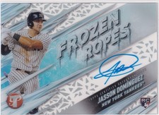 2024 Topps Pristine - Frozen Ropes Autographs Jasson Dominguez #FRA-JD (AU, RC)