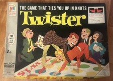 Vintage 1966 Twister Milton Bradley Game Original Box 1st Edition Complete