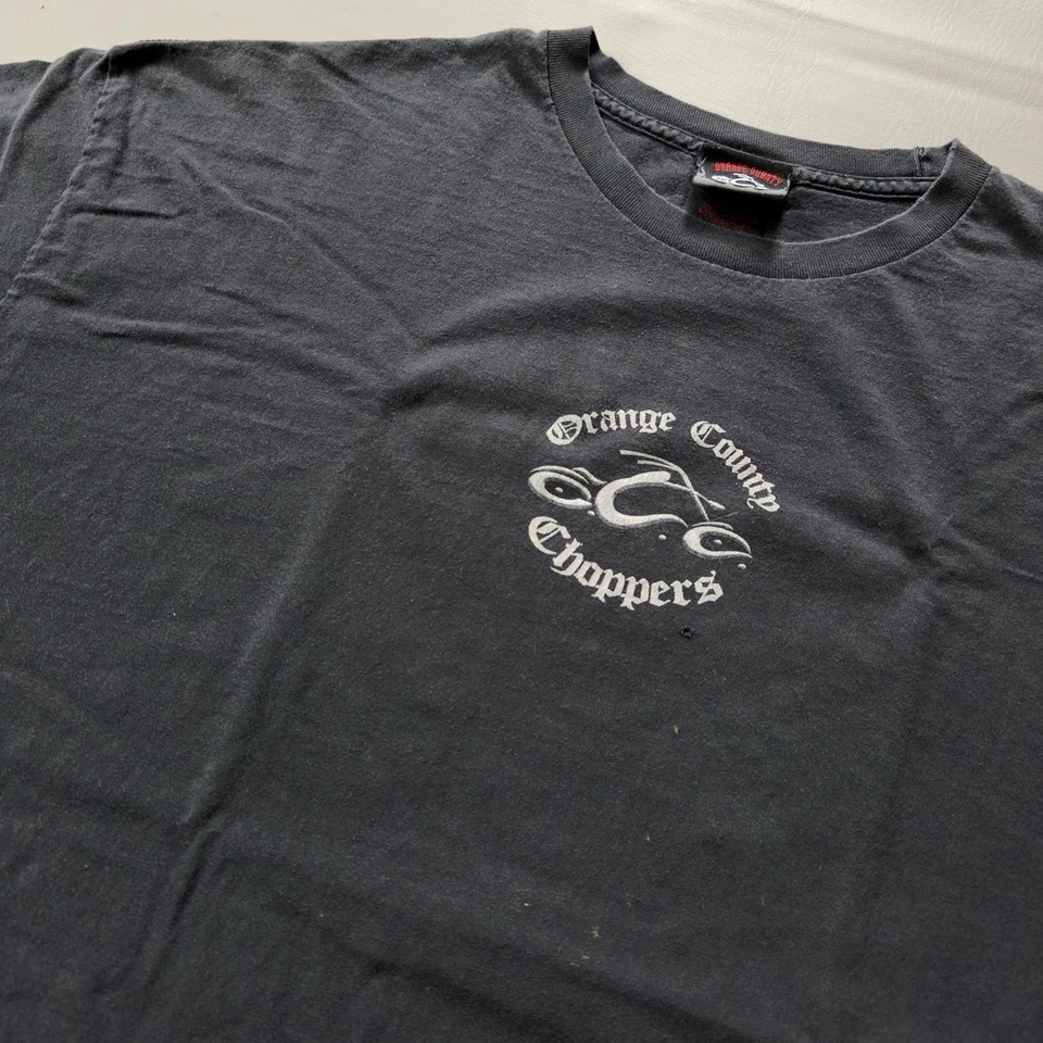 Camiseta Vintage Anos 2000 Orange County Choppers Tamanho Adulto XXL Discovery Channel - Imagem 2 de 4
