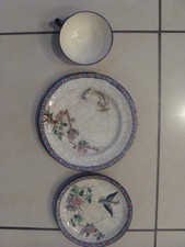 TASSE ET SOUS TASSE EN EMAUX DE LONGWY