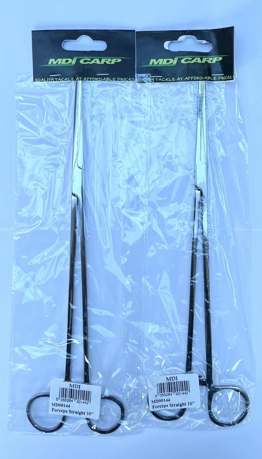 2 Pack Straight 10"" Stainless Steel Fishing Forceps Unhooking Carp Pike Sea Fly
