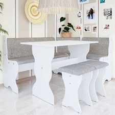 THOMAS Kitchen Corner Seating Unit with Table & Stools 3 Variants