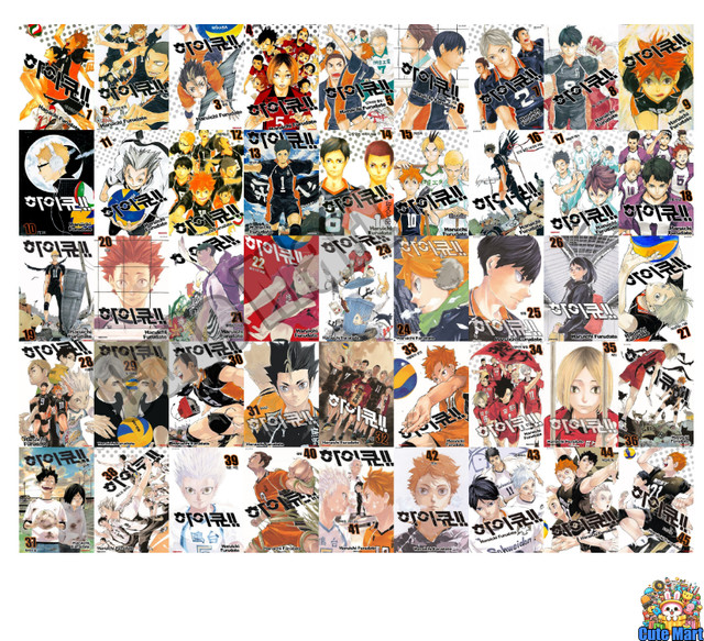 HAIKYU Vol 1-45 Set Manhwa Manga Webtoon Comics Korean 하이큐