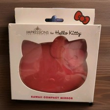 NEW Impressions Vanity Hello Kitty Kawaii Compact Mirror Red Cute Anime Child