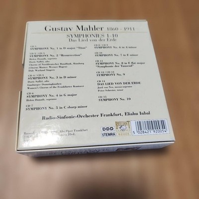Mahler Complete Symphonies 1-10 Inbal 15CD BOX | eBay