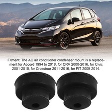 2 Pcs AC Air Conditioner Condenser Mount 80175 SE0 000 Rubber Condenser Lower