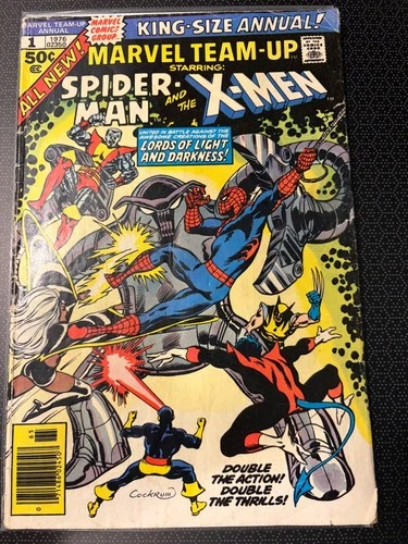 Marvel Team up Spiderman and X-men Issue no.1 1976 Vintage comic