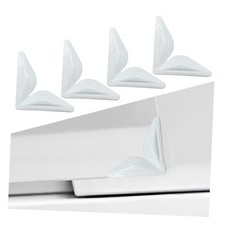 4PCS Car Door Edge Guards Protectors, Self-Adhesive Car Side Door Corner White