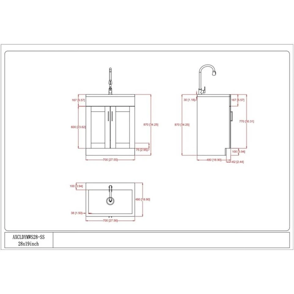 Brody Boho Round Pouf in Distressed Dark Brown Faux Leather - Image 4 of 4