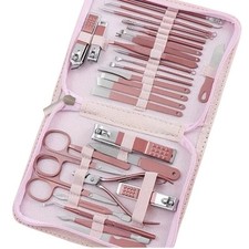 30 Pc Manicure, Pedicure Kit Set  Facial Tools Grooming Travel Kits