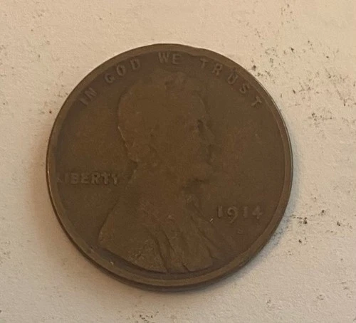 1914-S Lincoln Cent ~ VERY GOOD (VG) Condition ~ COMBINED SHIPPING!