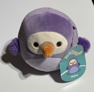 Squishmallows Neha the Dodo Bird 5'' purple lilac Plush - New, 2023 Kellytoy
