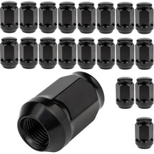 20x schwarze Radmuttern M14x1.5 Kegelbund für Chrysler 300C Ford Land Rover Opel