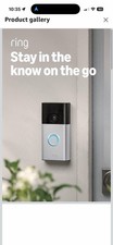 Ring Battery Doorbell- WiFi Video Doorbell (Satin Nickel) NEW