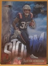2025 Panini Absolute Football TreVeyon Henderson By Storm New England RC