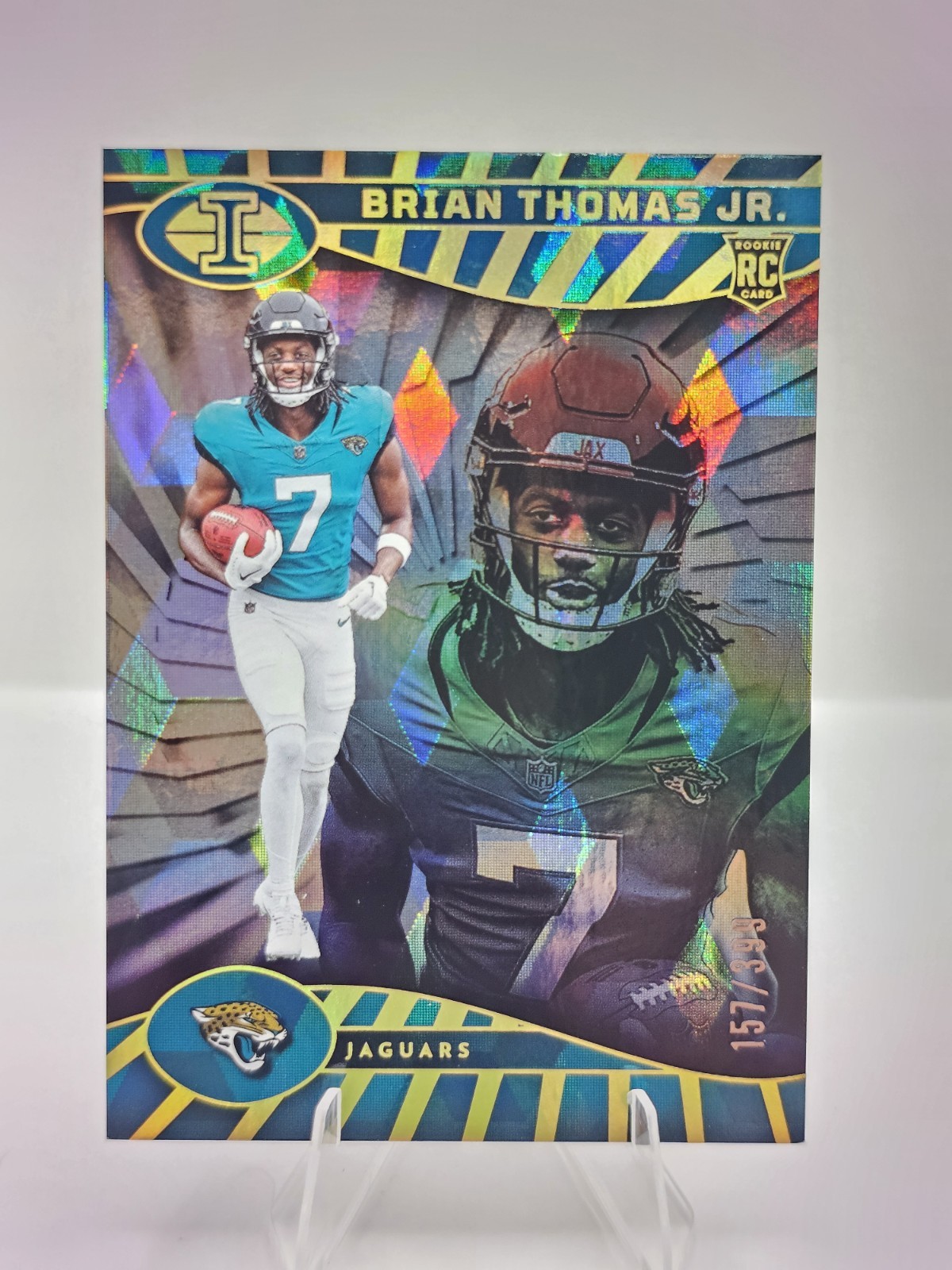 2024 Panini Illusions - Brian Thomas Jr. #41 Trophy Collection Cubic /399 (RC)