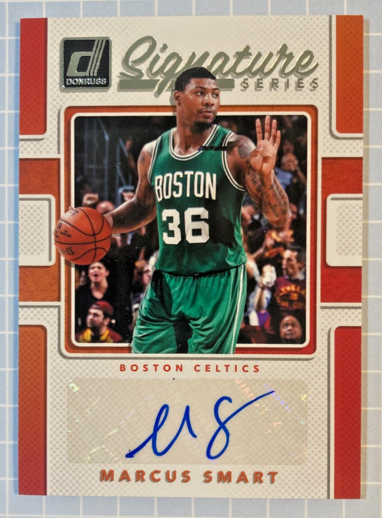 2017-18 Panini Donruss - Signature Series Marcus Smart #SS-MSM (AU)