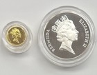 1990 Bermuda Coin Set: TREE FROG 1/10 .999 GOLD($10) and Sterling SILVER ($2) — photo 2