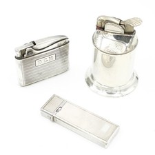 Vintage Tiffany & Co Ronson Adonis Sterling Pocket Table Lighters Lot of 3 #X887