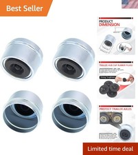 Easy Install 2.72 Trailer Hub Caps - 4 Pcs For 7000-8000 Lb Compatibility