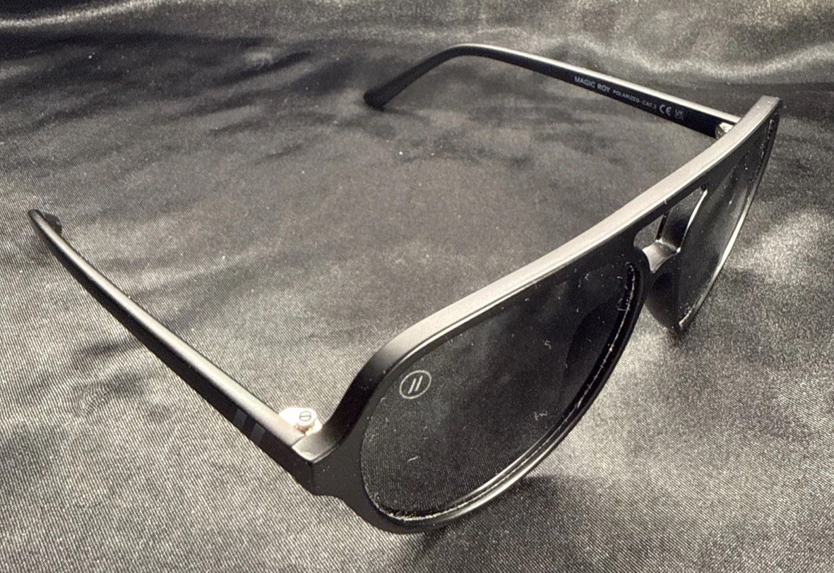 Aviator Sunglasses Magic Roy Black/smoke ~ Polarized