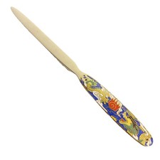 Vintage Cloisonne handle letter opener dragon motif
