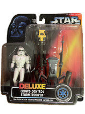 Kenner Star Wars Power Of The Force Deluxe Crowd Control Stormtrooper Never Open