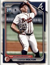 2024 Bowman Draft Carter Holton #BD-74 Atlanta Braves