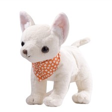 DILLY DUDU Cream Puppy Dog Stuffed Animal Chihuahua Plush 10 inches,