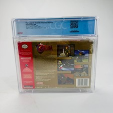 The Legend of Zelda: Ocarina of Time - NES Nintendo, 1998 9.2 Cart CGC 7.5 CIB