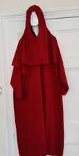 Ecclesiastical or medieval robe with cowl and hood.